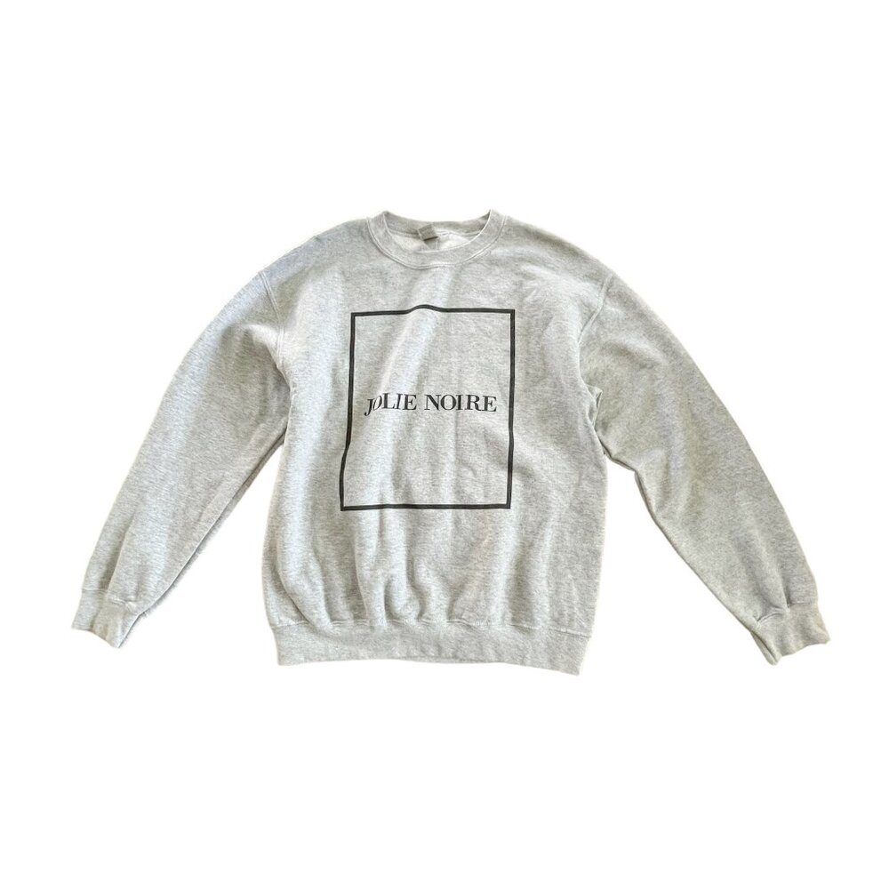 Jolie Noire Sweatshirt Gray Black Size Medium